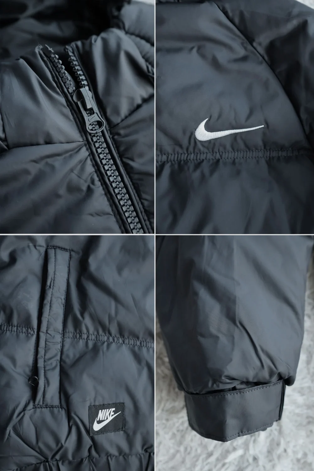 Nike Black Puffer Jacket – Sleek & Insulated for Winter - Image 2